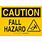Caution Fall Hazard Sign