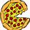 Cheesy Pizza Slice Cartoon