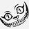 Cheshire Cat Smile Outline