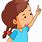 Child Pointing ClipArt