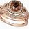 Chocolate Diamond Wedding Ring Sets