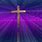 Christian Cross Purple