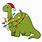 Christmas Dinosaur Cartoon