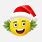 Christmas Happy Face Emoji