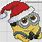 Christmas Pixel Art Minion