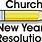 Church New Year Resolutions