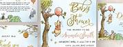 Classic Winnie the Pooh Baby Shower Invites