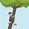 Climbing Tree Cartoon