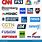Collage TV News Networks Logos