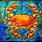 Colorful Crab Paintings