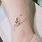 Constellation Flower Tattoo