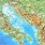 Croatia Adriatic Sea Map