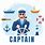 Cruise Ship Captain Cartoon