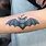 Cute Bat Tattoo Outline