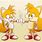 Cute Classic Sonic and Tails