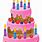 Cute Happy Birthday Cake Clip Art