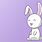 Cute Purple Bunny Wallpaper
