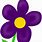 Cute Purple Flower Clip Art