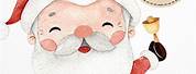 Cute Watercolor Christmas Background