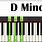 D Minor Chord On Piano