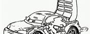 DJ From Cars Coloring Page