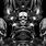 Dark Evil Psychedelic Skull Art