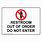Do Not Enter Bathroom Sign