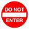 Do Not Enter Symbol Clip Art