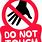 Do Not Touch Children Sign