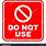 Do Not Use Sign Clip Art
