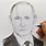 Drawing of Putin