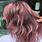 Dusty Rose Pink Hair Color