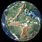 Earth Map 40 Million Years Ago