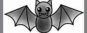 Easy Bat Cartoon Drawing