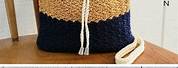 Easy Drawstring Bag Crochet