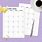 Easy Monthly Calendar