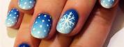 Easy Snowflake Nail Art