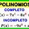 Ejemplos De Polinomios Completos