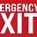 Emergency Exit Signage