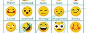 Emoji Emotions Face Chart