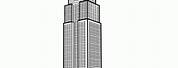Empire State Building Cartoon Outline