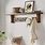 Entryway Wall Shelf with Hooks