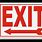 Exit Arrow Sign Printable Free