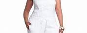 Fashion Nova White Jumpsuit Plus Size