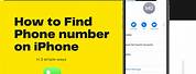Find Phone Number On a iPhone
