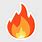 Fire Emoji Sticker