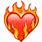Flame heart Emoji