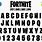 Fortnite Letters Font
