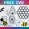 Free Bee SVG for Cricut