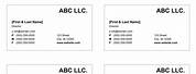 Free Printable Business Cards Templates Word